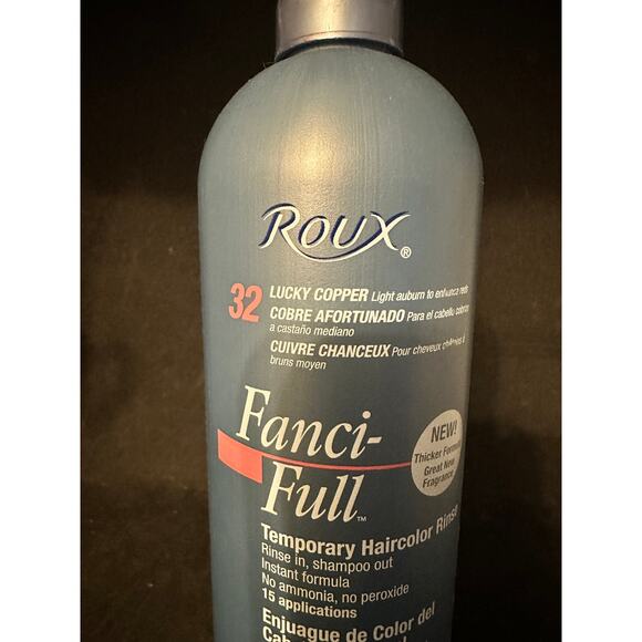 NOS Roux Fanci-Full Temp Hair Color Rinse; 32 Lucky Copper; 15 oz; discontinued - Picture 3 of 3